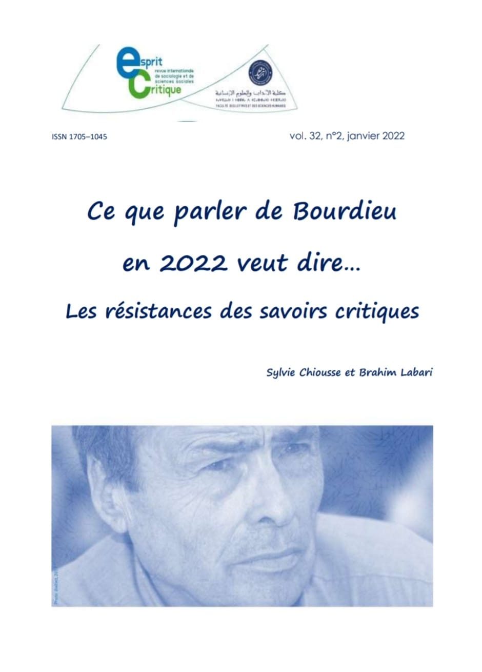 Volume 32 de la revue internationale “Esprit Critique”